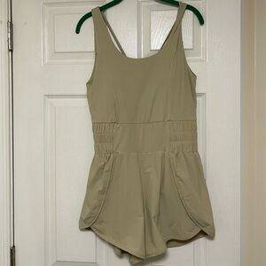 Mono B Sage Green Sleeveless Romper